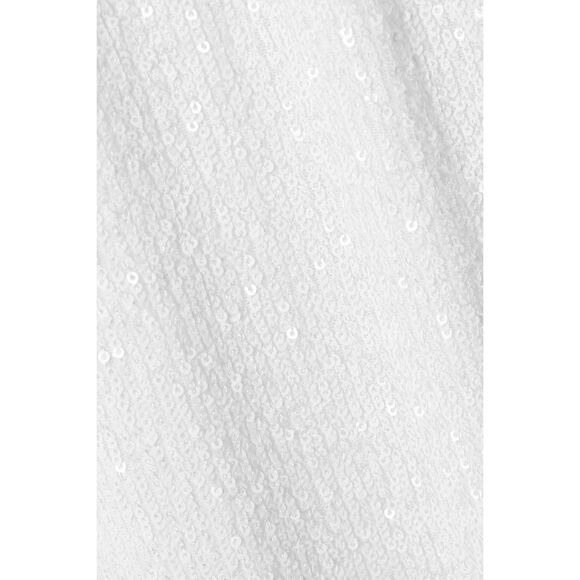 NWT Retrofete Violet asymmetric lace-up sequined stretch-tulle gown Size Small - Picture 4 of 14